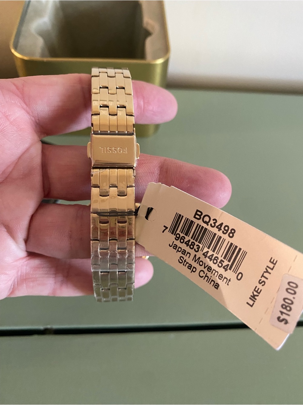 NWT NIB Fossil Inner Truth goldtone women’s watch rhinestone bezel - Picture 3 of 4